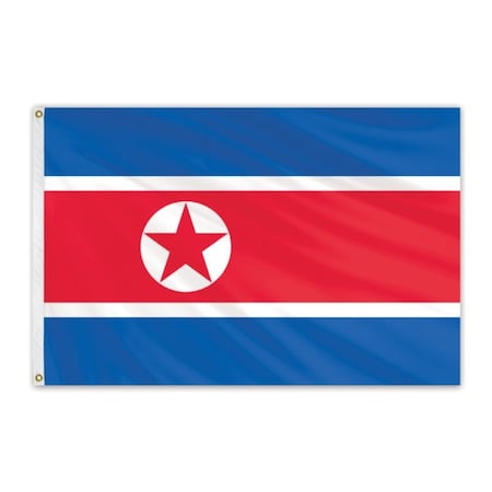 North Korea Outdoor Nylon Flag 4'x6'
